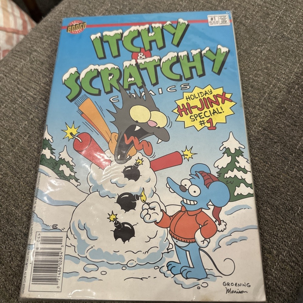 Itcy And Scratchy Comics Holiday HI-Jinx Special 1994 Bongo Simpsons S4